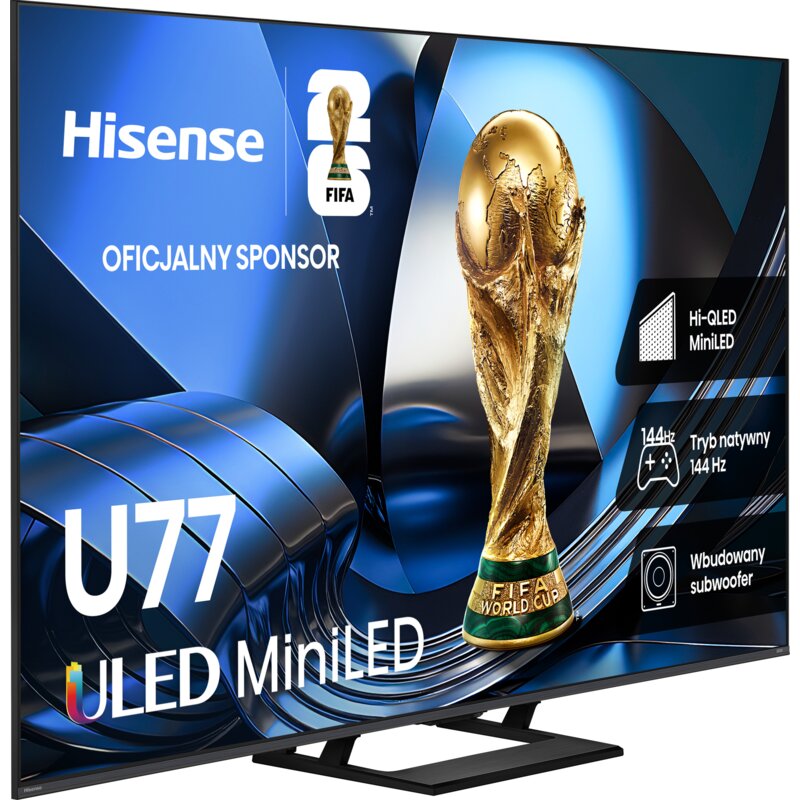 Telewizor HISENSE 75U77SE 75" QD-Mini LED 4K 144 Hz VRR VIDAA Dolby Atmos Dolby Vision HDMI 2.1