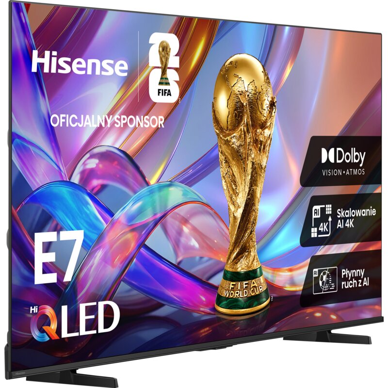 Telewizor HISENSE 58E77S 58" QLED 4K VIDAA Dolby Atmos Dolby Vision HDMI 2.1