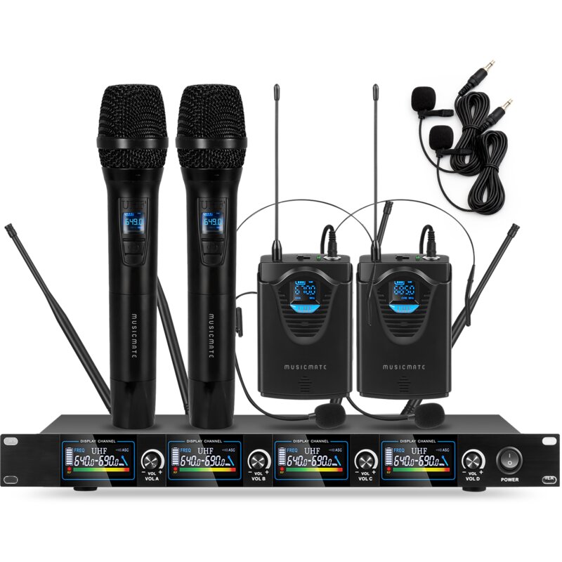 Zestaw mikrofonowy bezprzewodowy MUSICMATE MM-800 AirStage