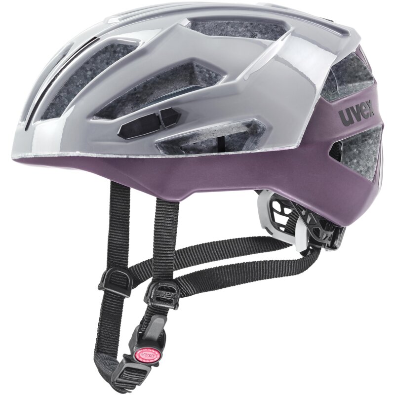 Kask rowerowy UVEX Gravel X Szaro-fioletowy Gravel (rozmiar 52-57)