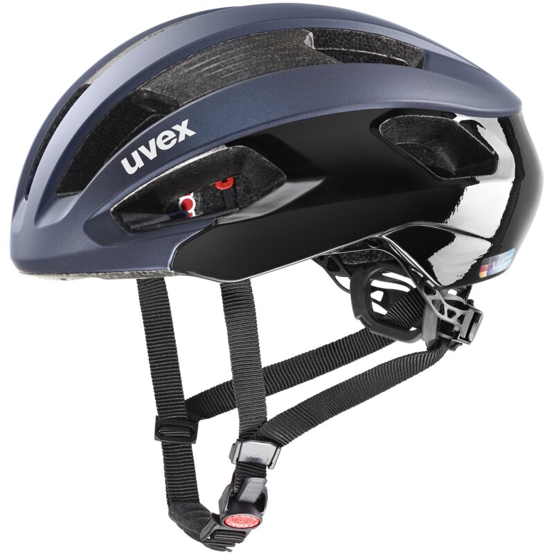 Kask rowerowy UVEX Rise CC Niebiesko-czarny Szosowy (rozmiar 52-56)