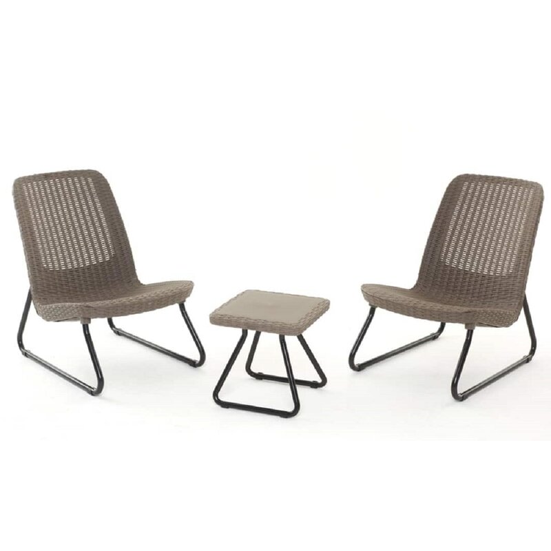 Zestaw mebli ogrodowych KETER 17197637 Rio Patio Set Brązowy