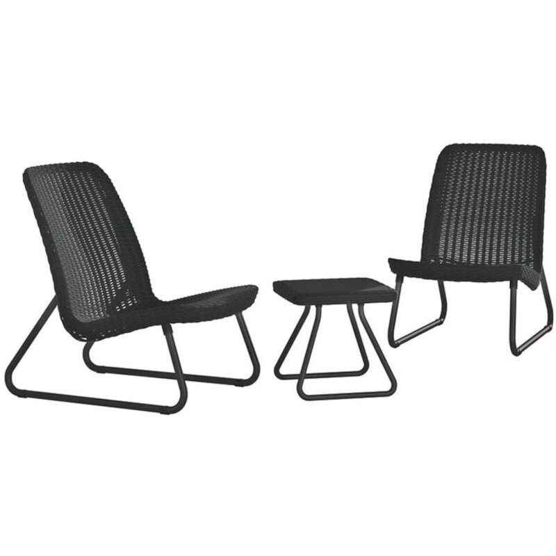 Zestaw mebli ogrodowych KETER 17197637 Rio Patio Set Grafitowy