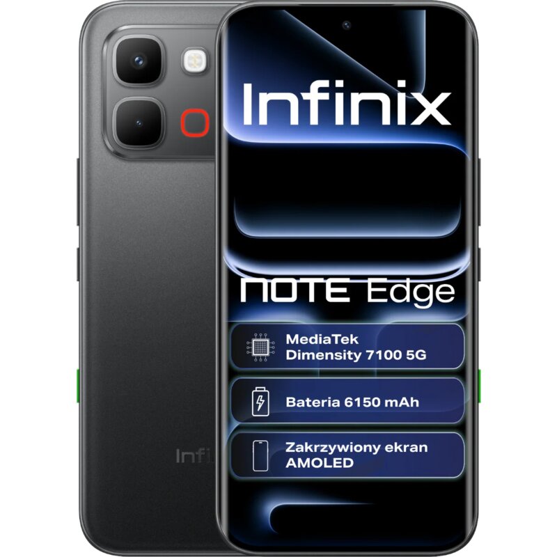 Smartfon INFINIX Note Edge 5G 8/256GB 6.78" 120Hz Czarny