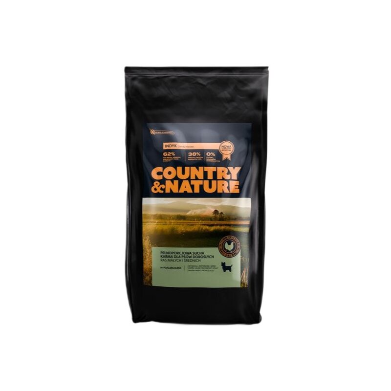 Karma dla psa COUNTRY & NATURE Indyk z warzywami 9 kg