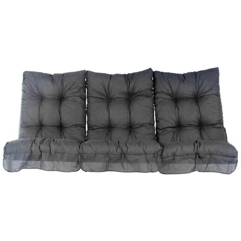 Poduszki na huśtawkę PATIO Monte Carlo D002-06PB 125 x 58 x 8-10 cm Szary