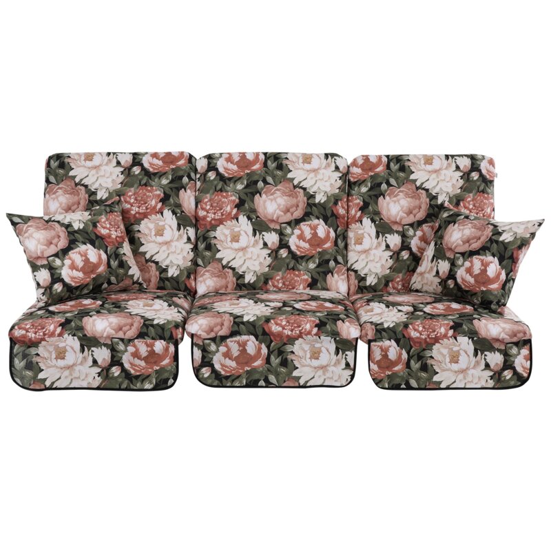 Poduszki na huśtawkę PATIO Rimini / Venezia A101-23PB 180 x 115 x 9 cm Różowo-zielony