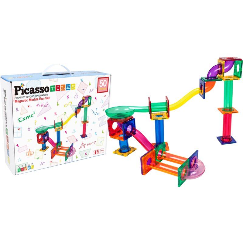 Klocki magnetyczne PICASSOTILES Tor kulkowy PTG50