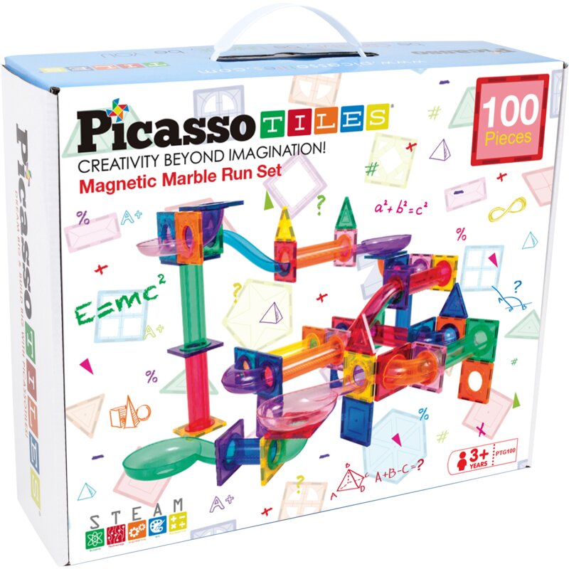 Klocki magnetyczne PICASSOTILES Tor kulkowy PTG100