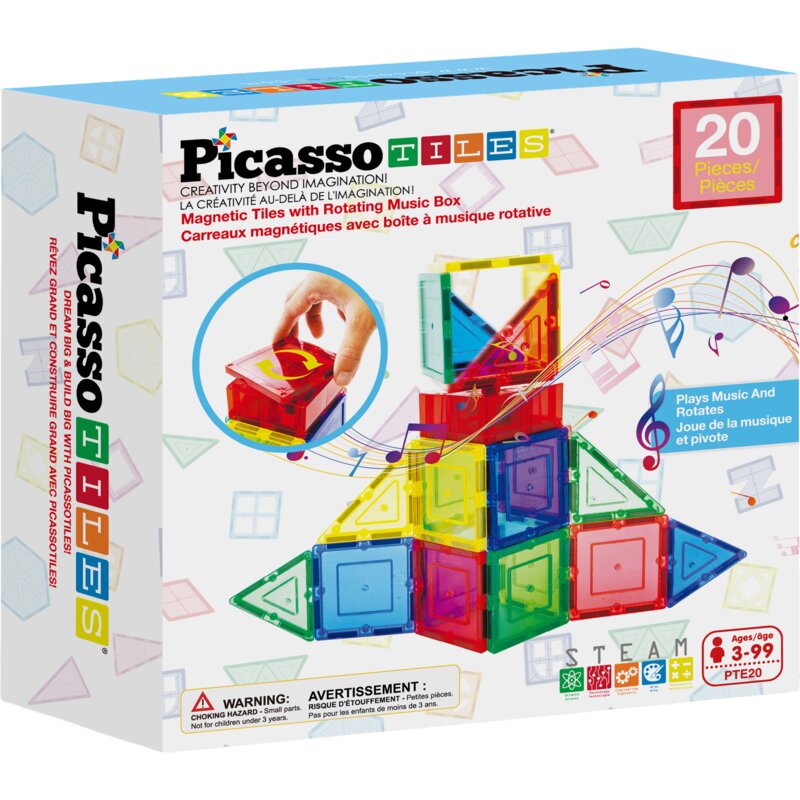 Klocki magnetyczne PICASSOTILES Zestaw muzyczny PTE20