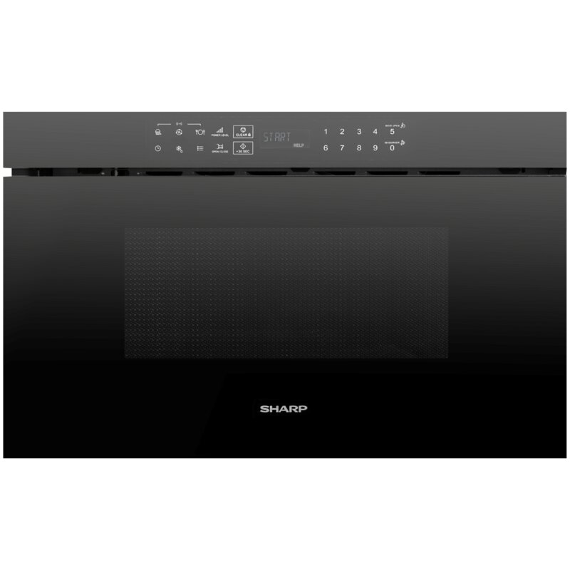 Kuchenka mikrofalowa SHARP RINDS333FB 900 W pojemność 33 l Szufladowa Podblatowa Otwieranie bezdotykowe Czarny