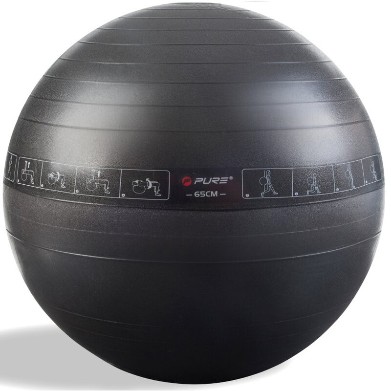 Piłka gimnastyczna PURE2IMPROVE P2I Szary