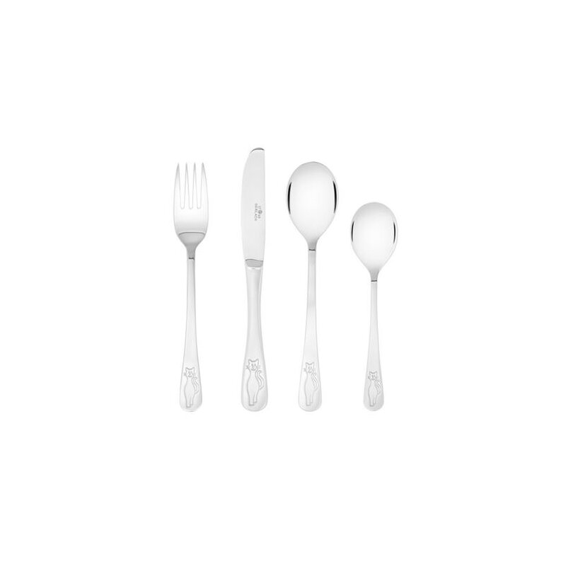 Zestaw sztućców GERLACH Kotki Bon Ton Połysk (4 elementy)