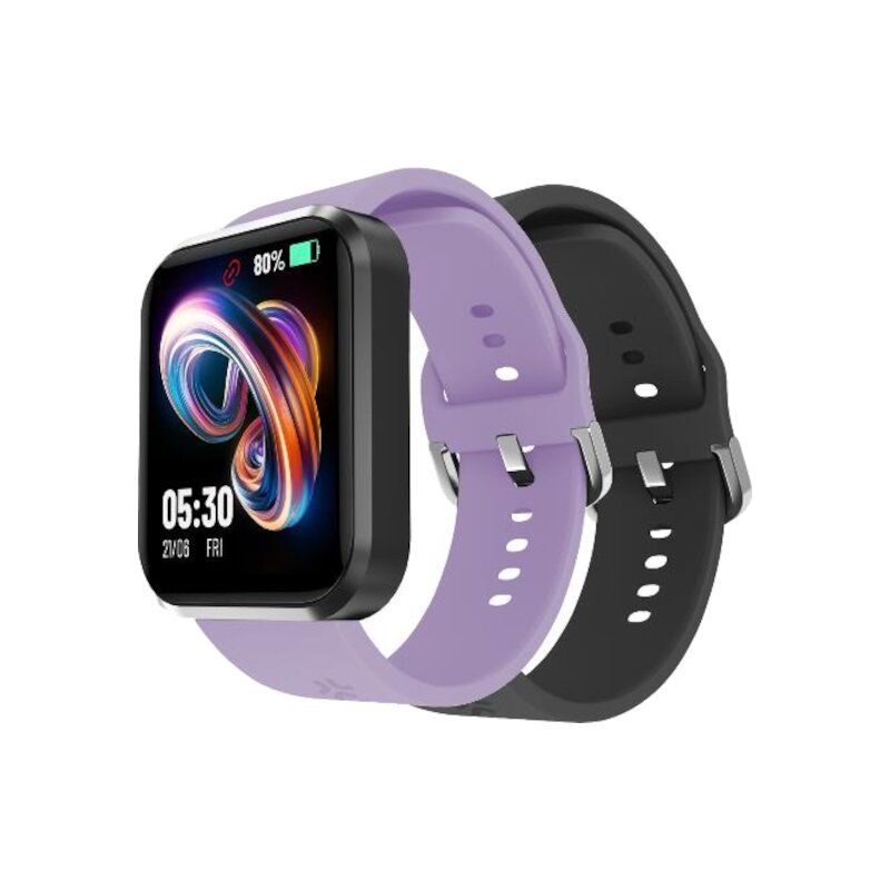Smartwatch CELLY Trainerbeat 2 Czarny + Fioletowy Pasek