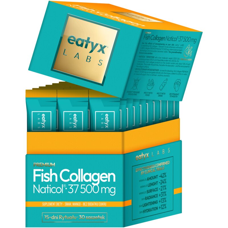 Kolagen EATYX Premium Fish Collagen Naticol Mango (30 x 2.5 g)