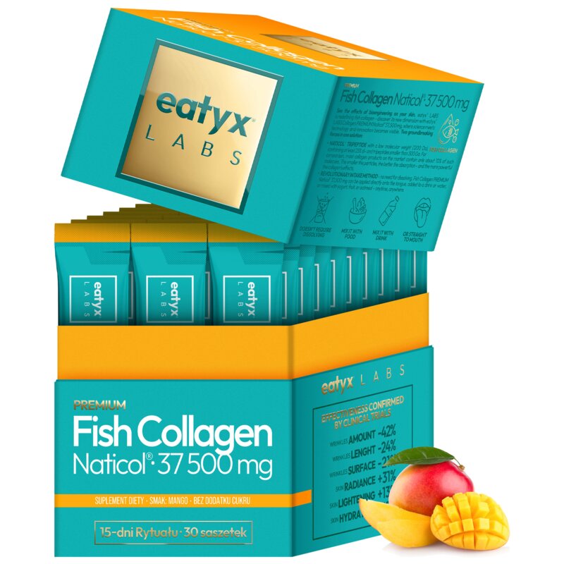 Kolagen EATYX Premium Fish Collagen Naticol Mango (30 x 2.5 g)