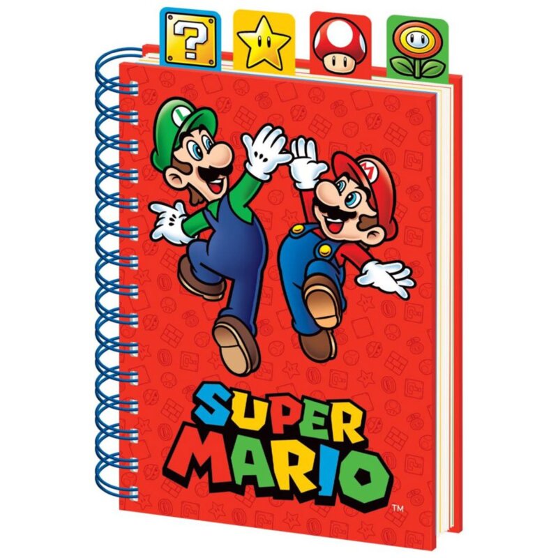 Notatnik PYRAMID Super Mario z Zakładkami Itemy