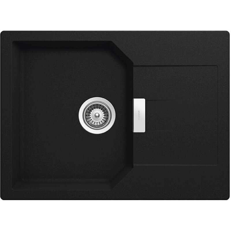 Zlewozmywak jednokomorowy z ociekaczem SCHOCK Manhattan D-100S Onyx 51x69