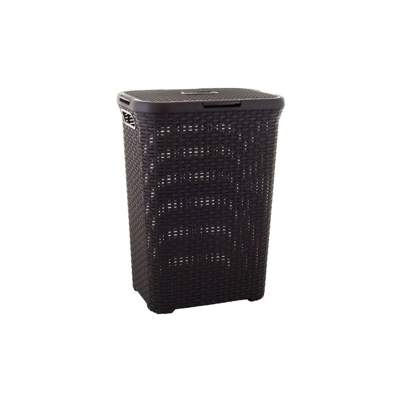 Kosz na pranie CURVER Style 60L Ciemnobrązowy