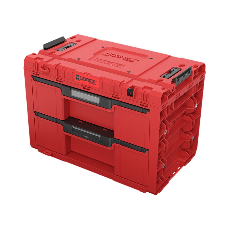 Skrzynka narzędziowa QBRICK System Prime Drawer 2 Toolbox Expert Red Ultra HD Custom