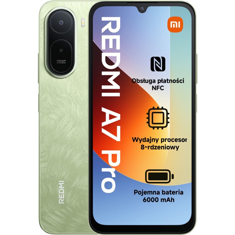 Xiaomi REDMI A7 Pro 4/64GB 6,9" 120Hz 13Mpix Zielony