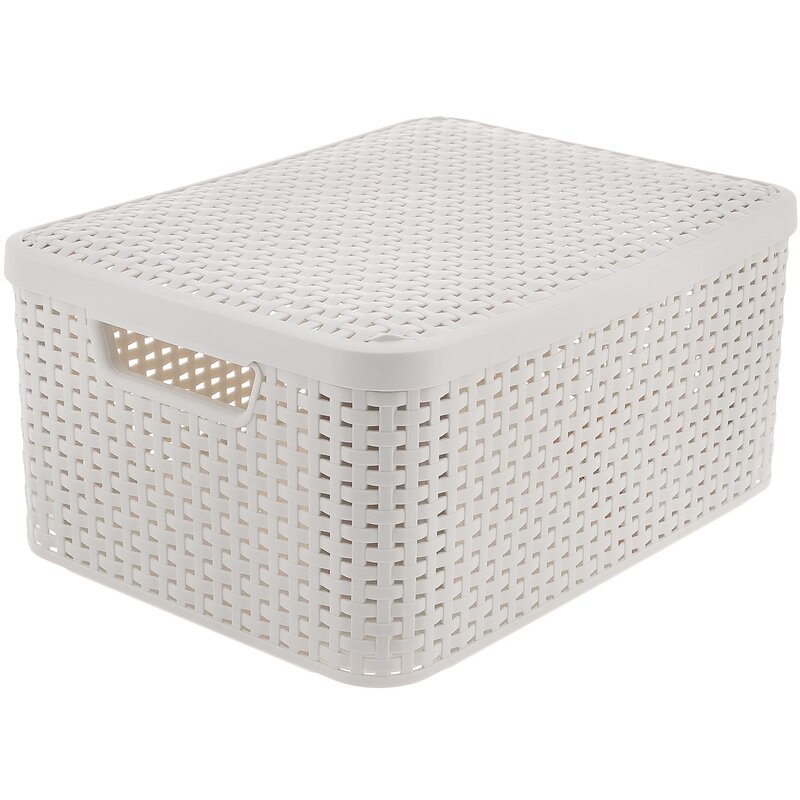 Koszyk CURVER Style Box M V2 + LID - OWH885 Kremowy