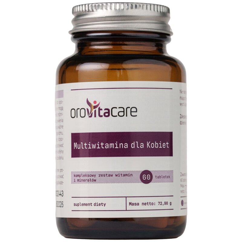 Kompleks witamin i minerałów OROVITACARE Multiwitamina dla kobiet (60 tabletek)