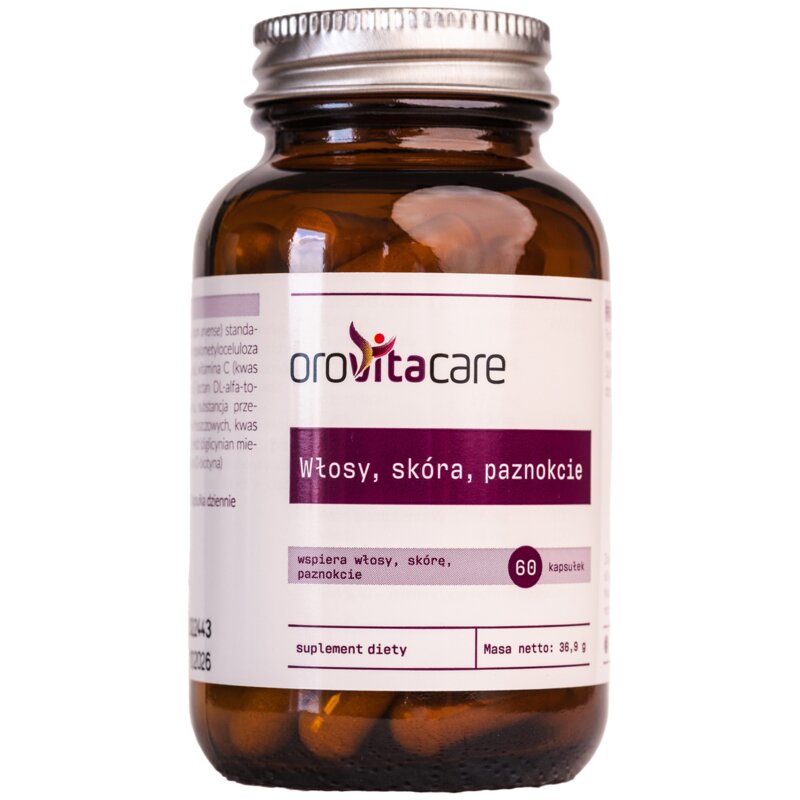 Suplement diety OROVITACARE Włosy, skóra, paznokcie (60 kapsułek)