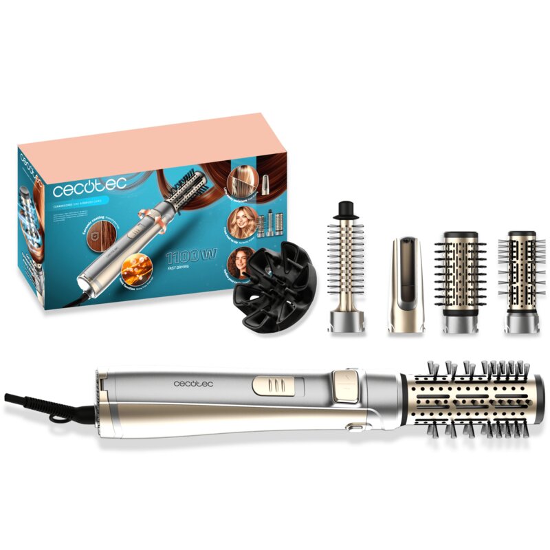 Suszarko-lokówka CECOTEC CeramicCare 5w1 AirBrush Gyro 20, 40, 50 mm 1100 W