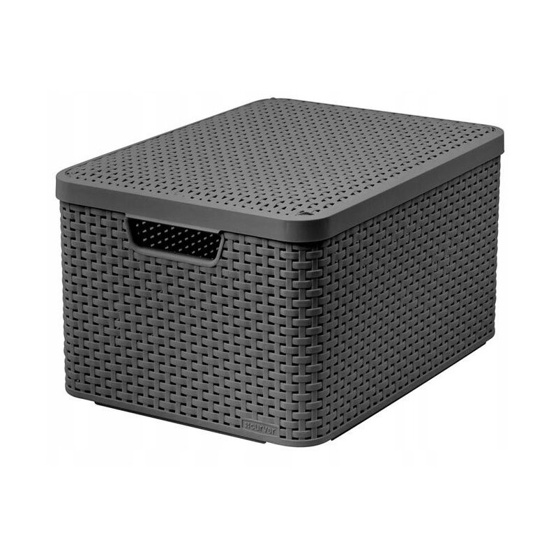 Koszyk CURVER Style Box L V2 + LID - DRG308 Ciemnoszary
