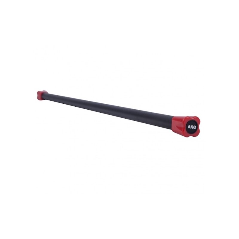 Kij fitness GORILLA SPORTS 3751 Czerwony (6 kg)