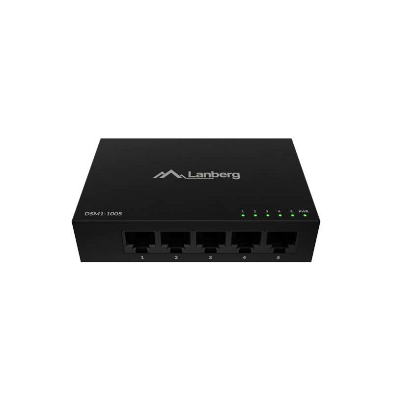 Switch LANBERG DSM1-1005 Gigabit Ethernet, 5 portów