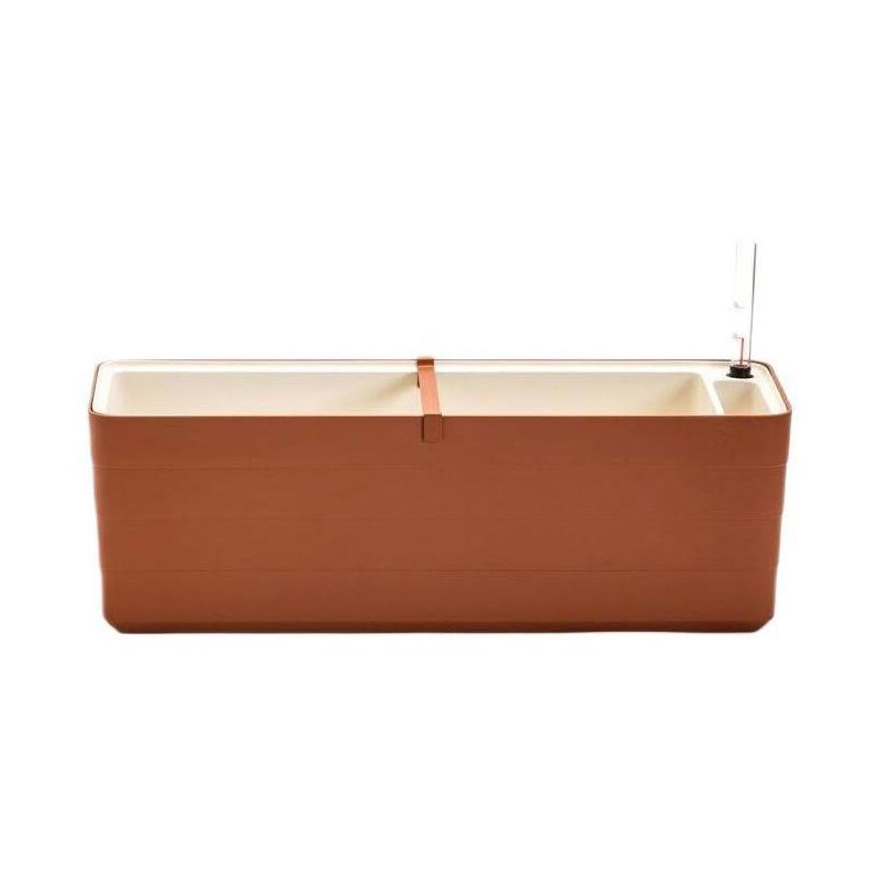 Doniczka URBALIVE Berberis 60 (60 x 20 x 19.7 cm) 15L Pomarańczowo-biały