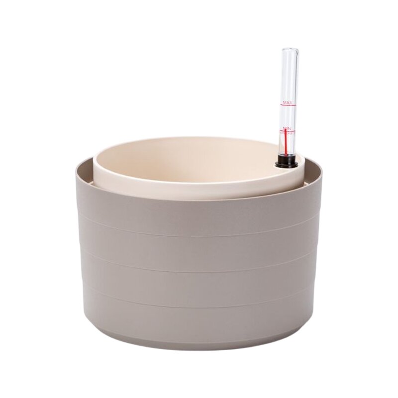 Doniczka wisząca samonawadniająca URBALIVE Berberis 30 (30 x 30 x 19.8 cm) 7.6L Szaro-biały