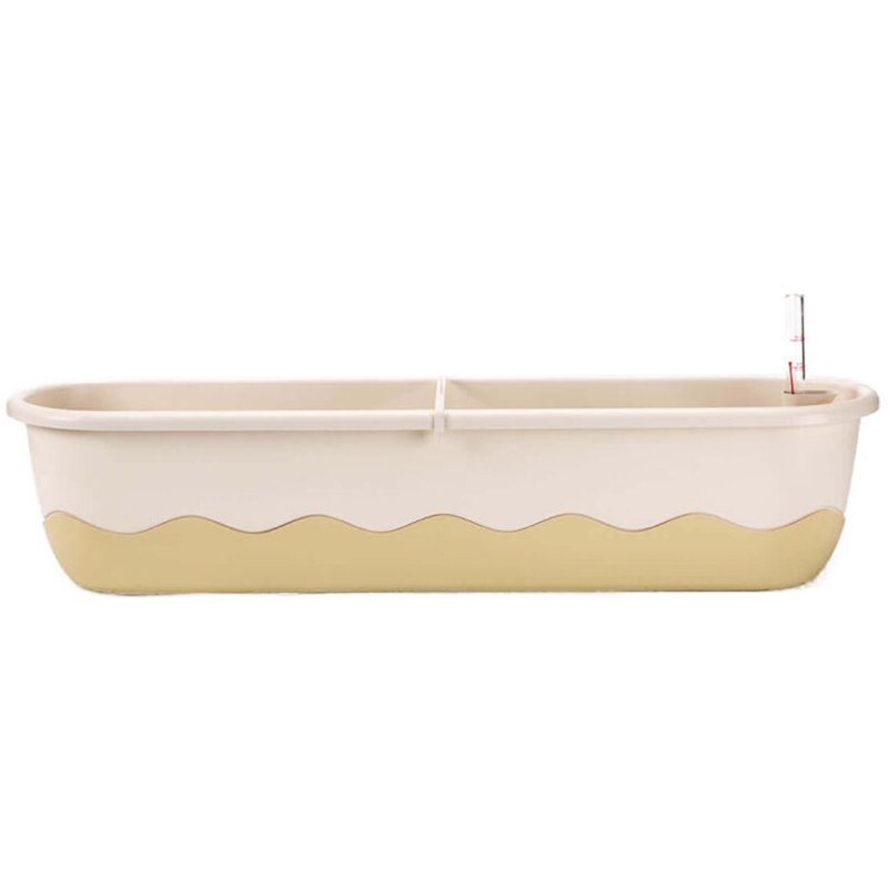 Doniczka URBALIVE Mareta (80 x 20 x 17.5 cm) 15L Kremowy