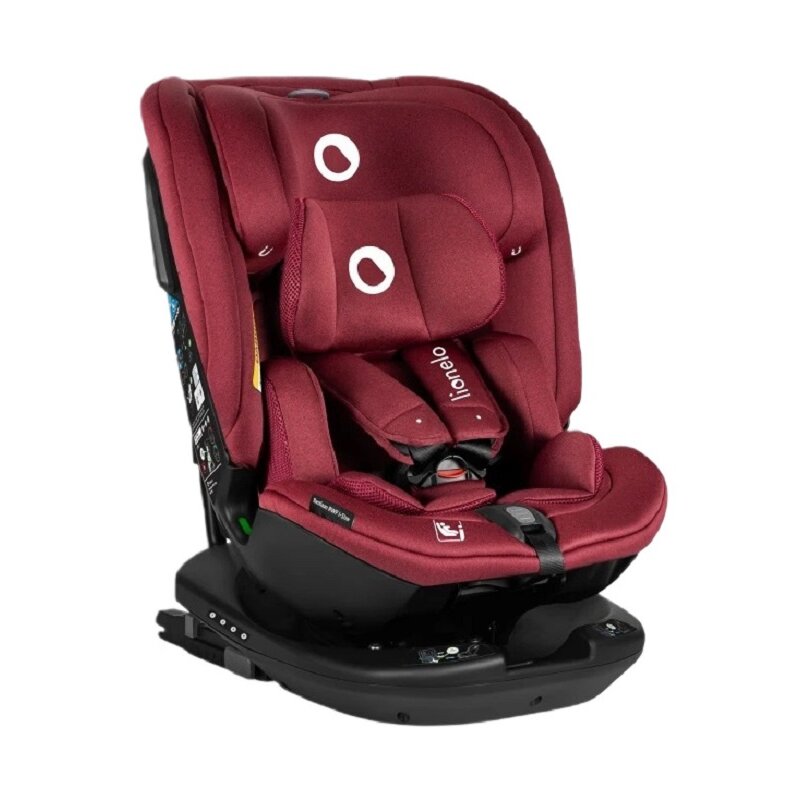 Fotelik samochodowy LIONELO Bastiaan RWF i-Size 40-150 cm (0-36 kg) Czerwony