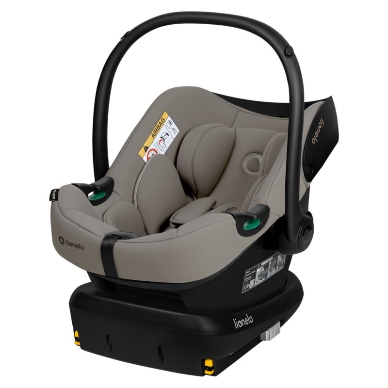 Fotelik samochodowy LIONELO Astrid i-Size z bazą Isofix 40-87 cm (0-13 kg) Szary