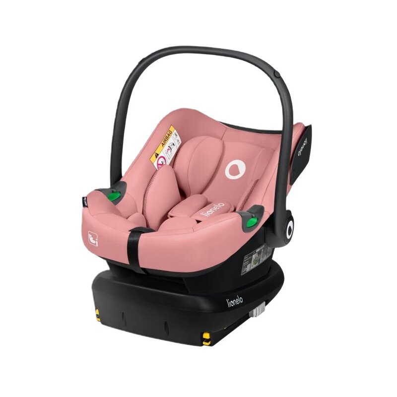 Fotelik samochodowy LIONELO Astrid i-Size z bazą Isofix 40-87 cm (0-13 kg) Różowy
