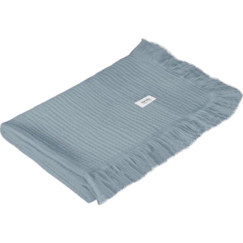Kocyk LIONELO Muslin Blanket Niebieski