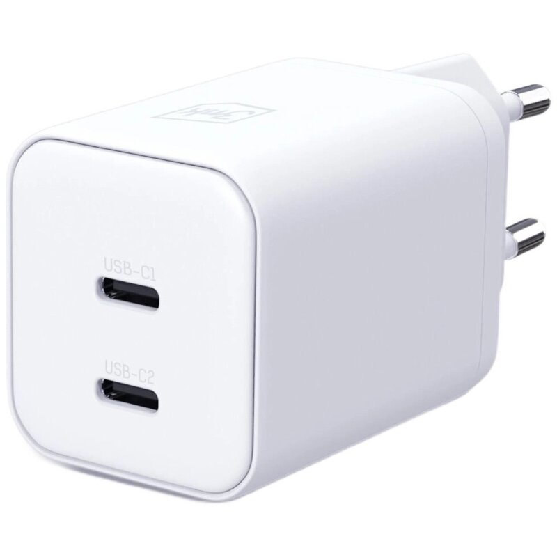 3mk Hyper Charger GaN PD QC4+ 2x USB-C 45W Biały
