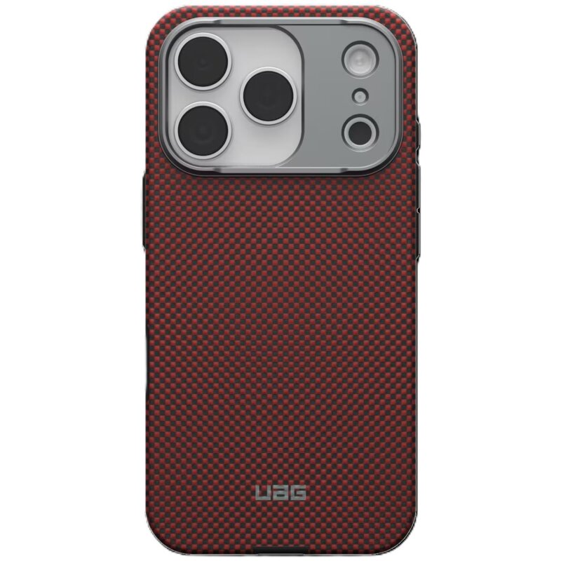 Etui UAG Fibr Armr MagSafe do Apple iPhone 17 Pro Grafitowo-pomarańczowy
