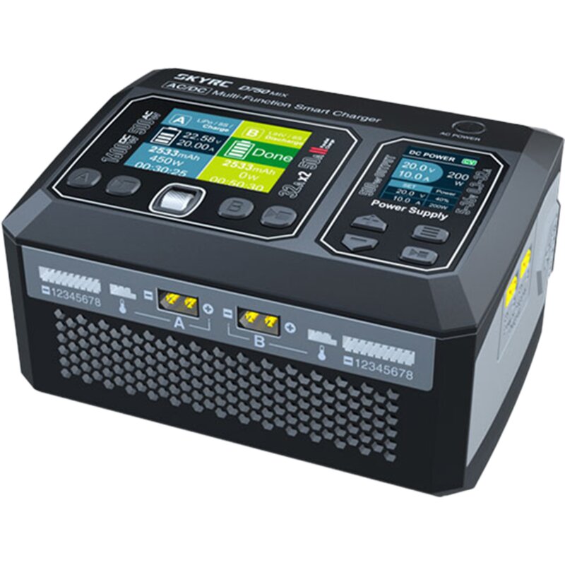 Ładowarka SKYRC D750 MIX do akumulatorów Li-Po/Li-HV/Li-Ion/Li-Fe/NiMH/NiCd/Pb