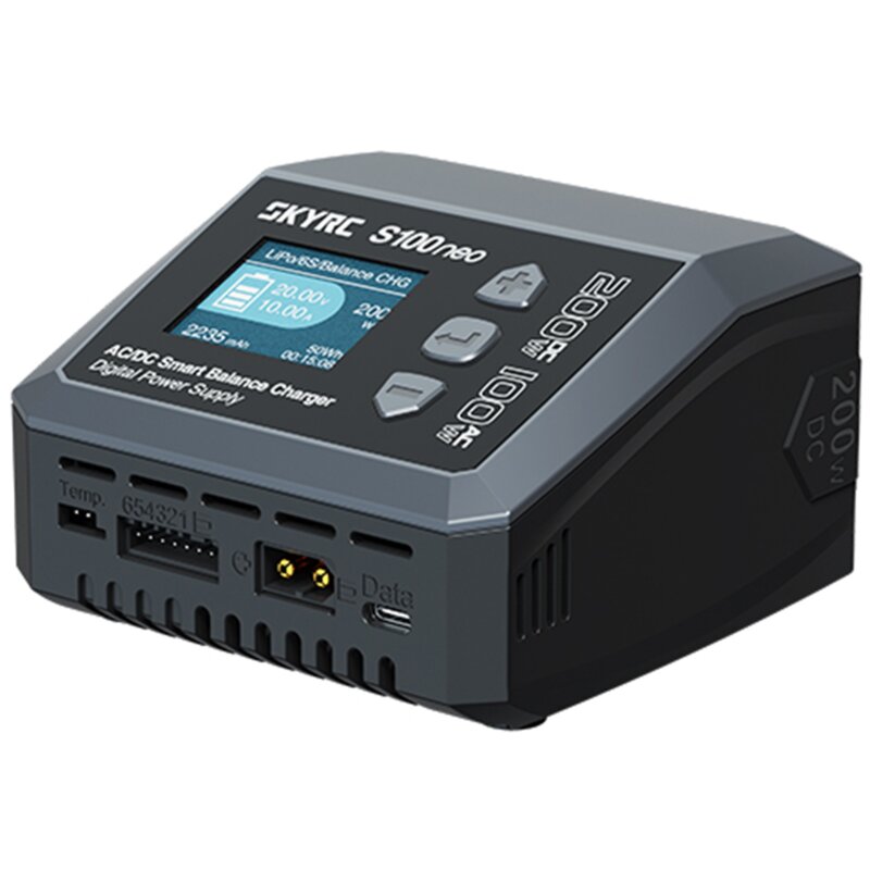 Ładowarka SKYRC S100neo do akumulatorów Li-Po/Li-HV/Li-Fe/Li-Ion/NiMH/NiCd/Pb