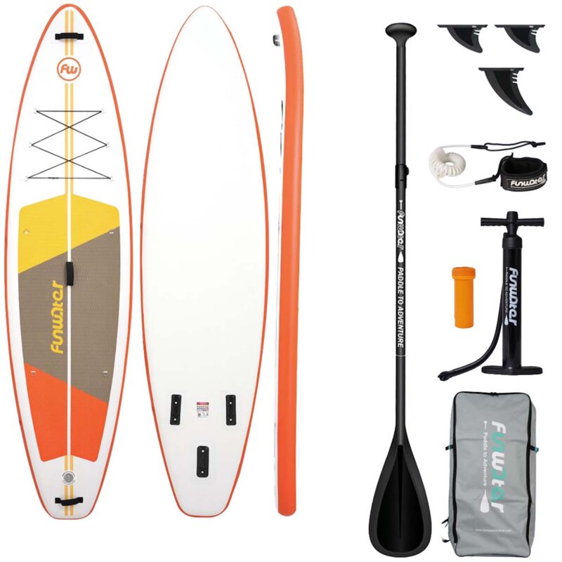 Deska SUP FUNWATER SUPFW69B Pomarańczowo-biały
