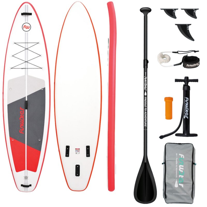 Deska SUP FUNWATER SUPFW69C Czerwono-biały