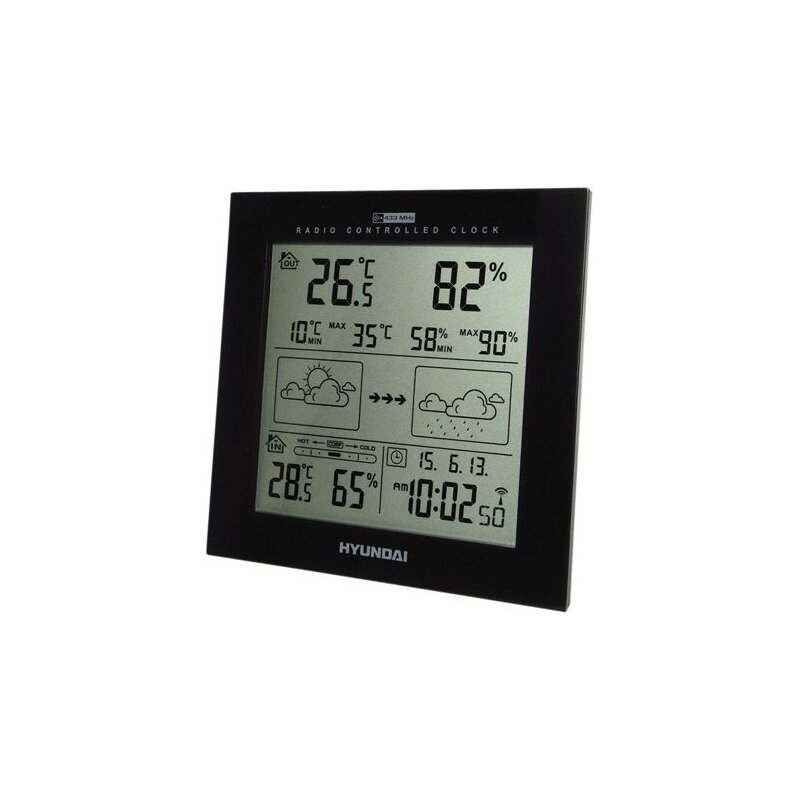 Stacja pogody HYUNDAI WS2244B Czarny