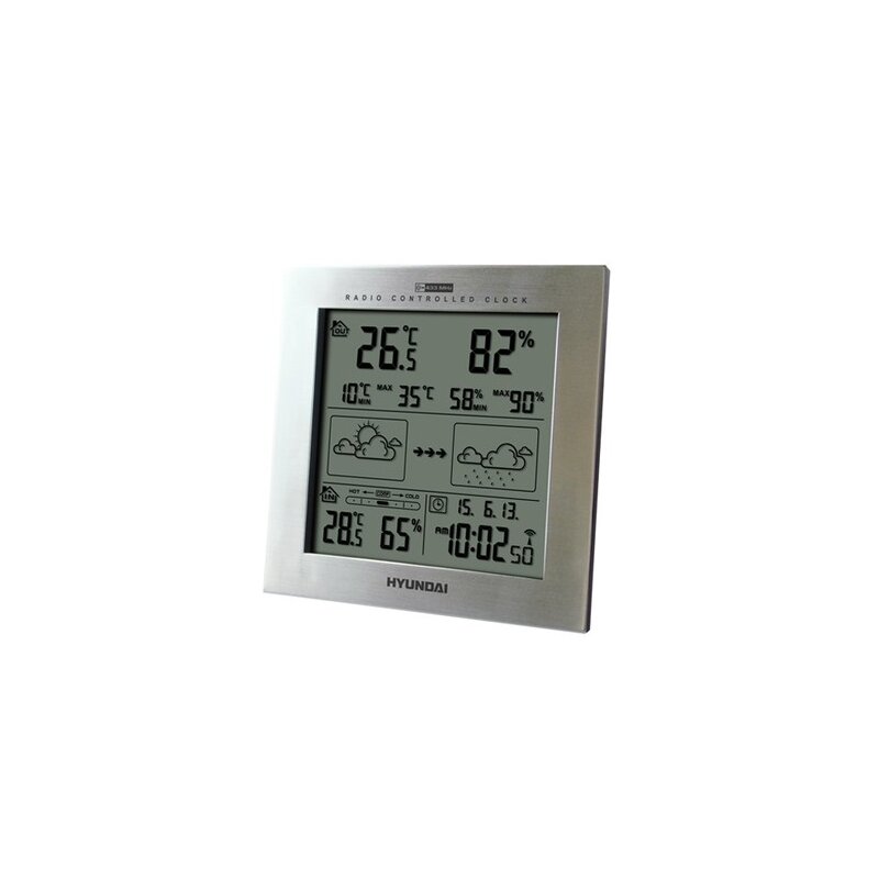 Stacja pogody HYUNDAI WS2244M Srebrny