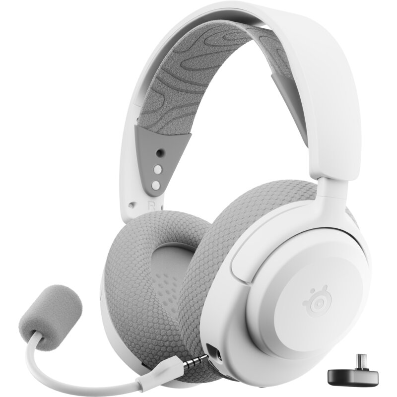 Słuchawki STEELSERIES Arctis Nova 3 Bezprzewodowe, Nauszne, Dźwięk przestrzenny Biało-szary