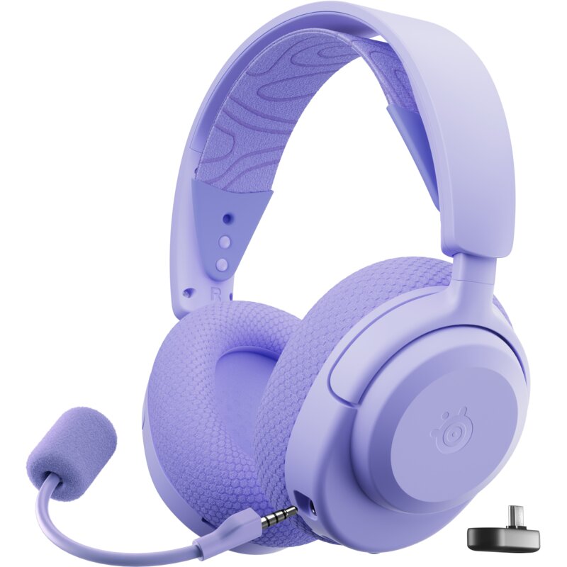 Słuchawki STEELSERIES Arctis Nova 3 Bezprzewodowe, Nauszne, Dźwięk przestrzenny Lawendowy