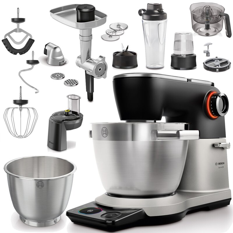 Robot kuchenny planetarny BOSCH OptiMUM Seria 8 MUMS8ZS60 1800W z krajarką w kostkę i dodatkową misą
